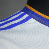 2021/22 RM Home White Player Version Long Sleeve Soccer Jersey