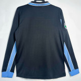 1998/99 Lazio Away Black Retro Long Sleeve Soccer Jersey