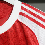 2025/26 ARS Home Red Player Version Long Sleeve Soccer Jersey