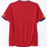 2010 Spain Home Red Retro Soccer Jersey