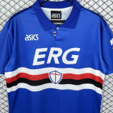 1993/1994 Sampdoria Home Retro Soccer Jersey