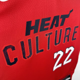 2025 Miami Heat BUTLER #22  Red City Edition NBA Jerseys 热压