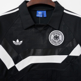 1988/1990 Germany Away Black Retro Soccer Jersey