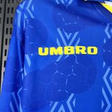 1994 Colombia Away Blue Retro Long Sleeve Soccer Jersey