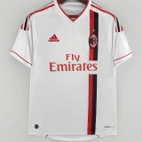 2011/12 AC Milan Away White Retro Soccer Jersey