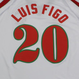 1996/97 Portugal Away White Retro Soccer Jersey