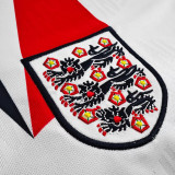 1992 England Home White Retro Soccer Jersey