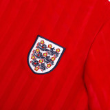 1986 England Away Red Retro Soccer Jersey