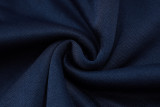 2025 France Sapphire Blue Hoody Zipper Jacket