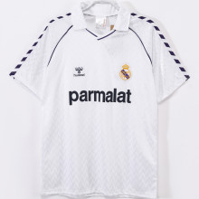1986/1988 RM White Home Retro Soccer Jersey