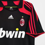 2007/08 AC Milan Third Black Retro Soccer Jersey