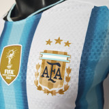 2026/27 Argentina Home Player Version Long Sleeve Soccer Jersey  背上有1893