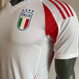 2024/25 Italy Away Whte Player Version Soccer Jersey