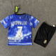 RONALDO #7 RM Special Edition Blue Kids Soccer Jersey