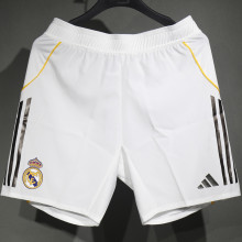 2025/26 RM Home White Player Version Shorts Pants  (A+球员版)