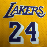 Lakers BRYANT #24 Retro Yellow NBA Girl Jersey