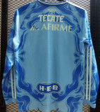 2025/26 Tigres Away Blue Long Sleeve Soccer Jersey
