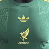2025 Mexico Green Special Edition Player Version Soccer Jersey 胸前鸟