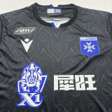 2025/26 AJ Auxerre Away Black Fans Soccer Jersey