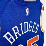 2025 NY Knicks BRIDGES  #25 Blue City Edition NBA Jerseys