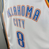 Thunder WILLIANS #8 White NBA Jersey