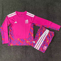 2026/27 Mexico Red Goalkeeper kids Long Sleever Jersey 长袖童装