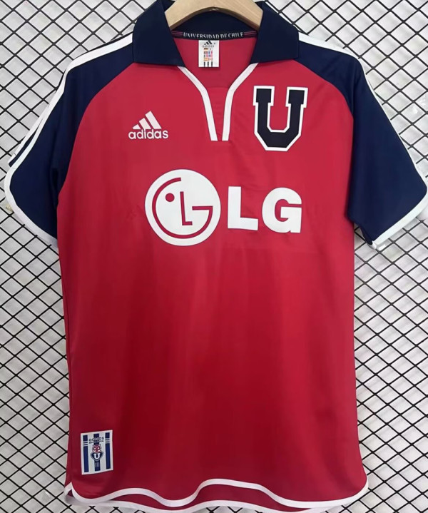 2001/02 Universidad de Chile Away Red Retro Soccer Jersey