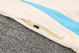 2025 Argentina Rice White Hoody Zipper Jacket