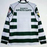 2001/03 Lisbon Home Retro Long Sleeve Soccer Jersey