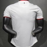 2013/14 M Utd Away White Retro Player Version Soccer Jersey