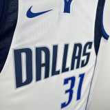 2025 Mavericks THOMPSON #31 White NBA Jerseys
