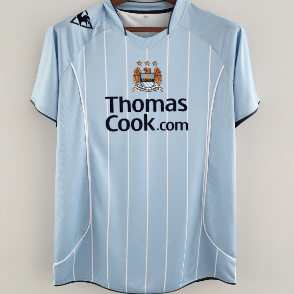 2007/08 Man City Home Blue Retro Jersey