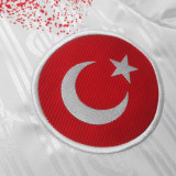1990 Turkey Home White Retro Retro Jersey