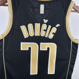 2025 Mavericks  Dončić #77  Black Honor Edition NBA Jerseys