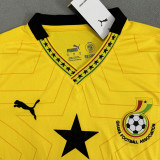 2025 Ghana Away Yellow Fans Soccer Jersey
