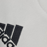 2009/10 RM White Home Retro Long Sleeve Jersey