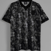 1990 England Black Special Version Retro Soccer Jersey(Have umbro 有茵宝)