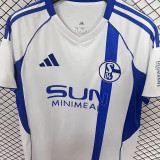 2025/26 Schalke 04 Away White Fans Soccer Jersey
