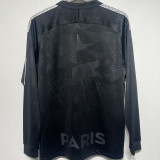 2017/18 PSG Third Black Retro Long Sleeve Soccer Jersey