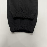 2024/25 Nk~ Black Pure Cotton Sports Trousers Zipper style