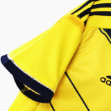2014 Colombia Home Yellow Retro Soccer Jersey