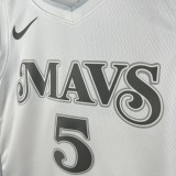 2025/26 Mavericks RUSSELL #5 White City Edition NBA Jersey