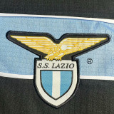 1998/99 Lazio Away Black Retro Long Sleeve Soccer Jersey