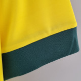 1970 Brazil Home Yellow Retro Soccer Jersey