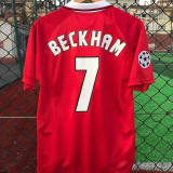 1999/2000 M Utd Home Red Retro Soccer Jersey