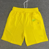 2025 NK Yellow Embroidered Multicolor Logo Casual Short Pants CN02黄