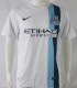 2013/14 Man City Away White Retro Soccer Jersey