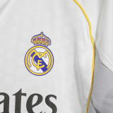 2025/26 RM Home White Long Sleeve Player Version Soccer Jersey