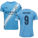 2025/26 Man City Home Blue Player Version Soccer Jersey