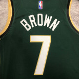 2023 Celtics BROWN #7 Green City Edition NBA Jerseys